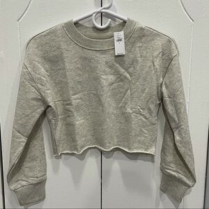 NWT Gap Teen Cropped Sweatshirt